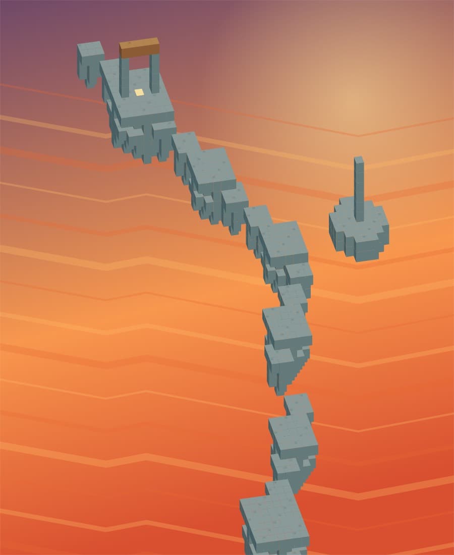 Rising Lava gameplay in Blokik